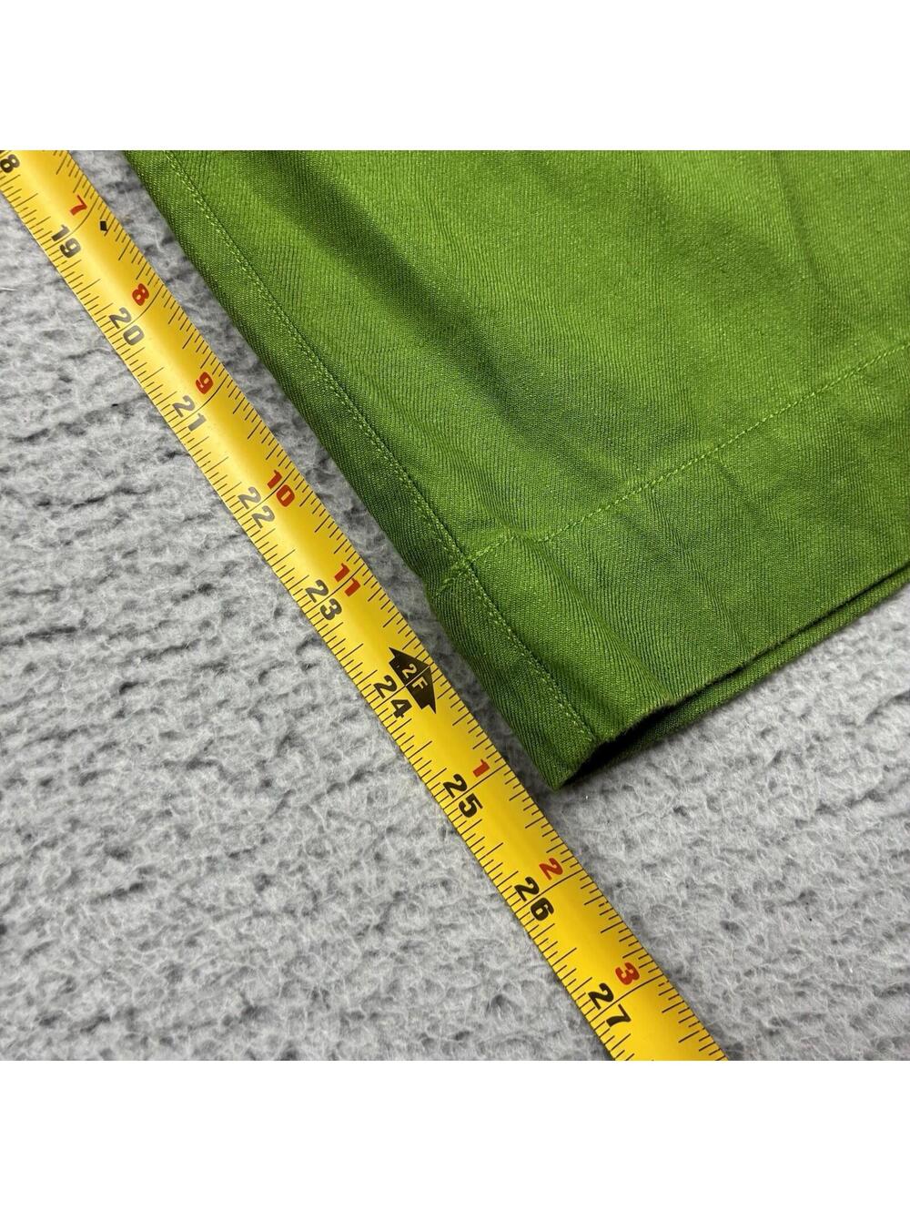 Maeve Anthropologie Colette Pants Womens 27 Green Linen Wide Leg High Rise - Picture 8 of 15